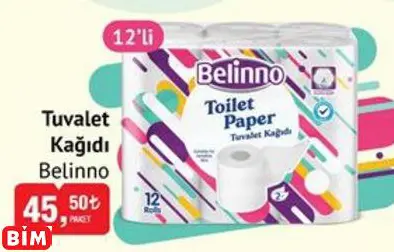 BELİNNO TUVALET KAĞIDI BELİNNO TUVALET KAĞIDI